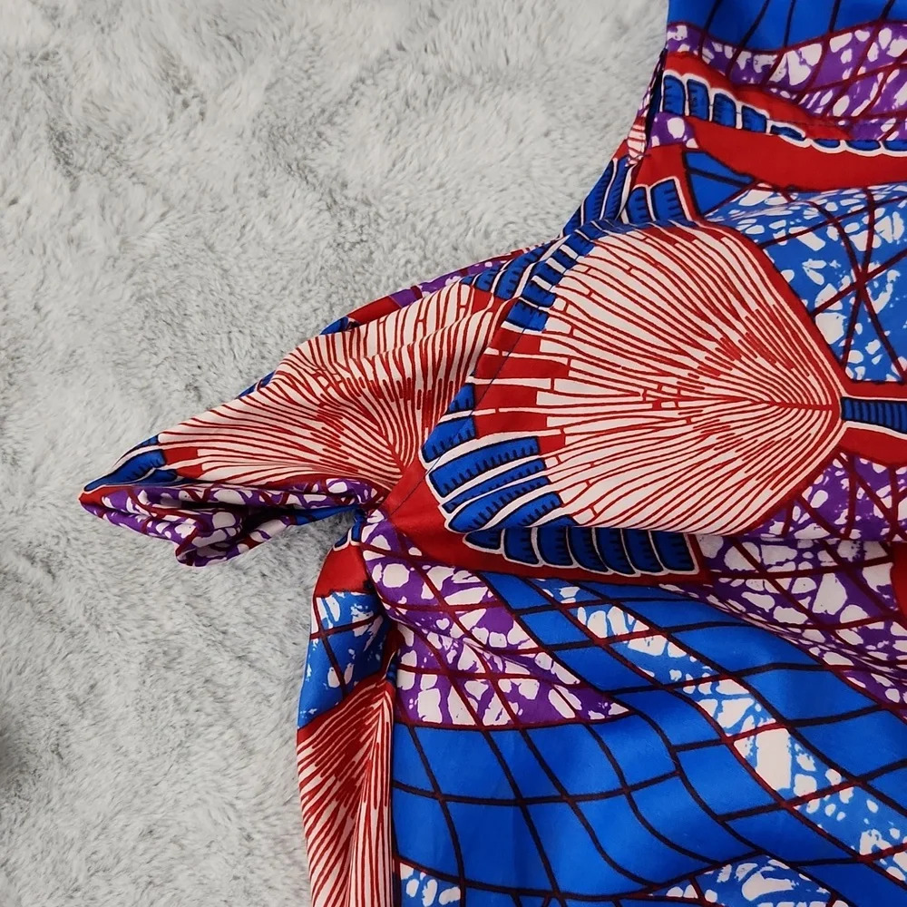 Advance Apparel Ankara AFRICAN Bell Sleeve print dress free size - Picture 12 of 14
